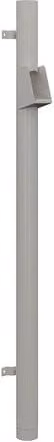 Lindab Steel Vandal Reinforced Pipe with Raised Leaf Trap, Antique White, W: 10.2 cm, L: 2 m
