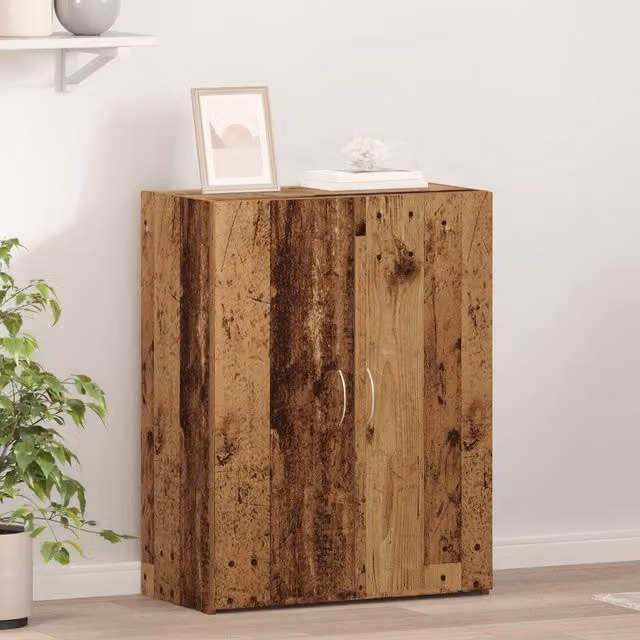 Berkfield Home Office Cabinet in Brown Rustic Wood, W/D/H: 60 x 32 x 77.5 cm – 1