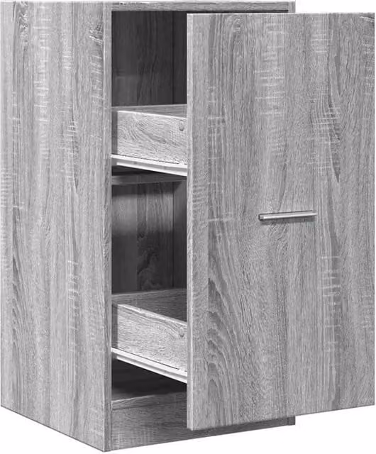 Berkfield Home Apothecary Cabinet in Grey Sonoma, W/D/H: 40 x 41 x 77.5 cm – 1