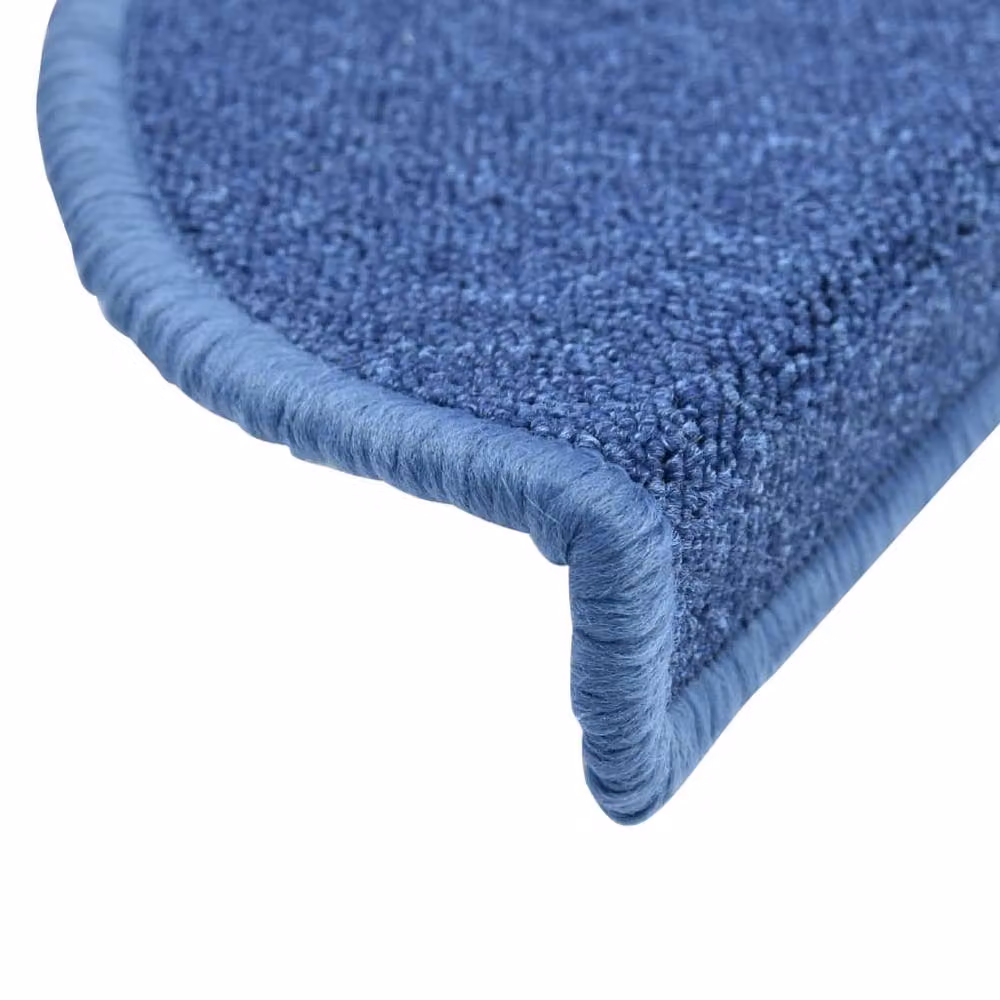 Berkfield Home Non-Slip Self-Adhesive Stair Mats, 10 Pack, Blue, W/D/H: 56 x 17 x 3 cm – 4