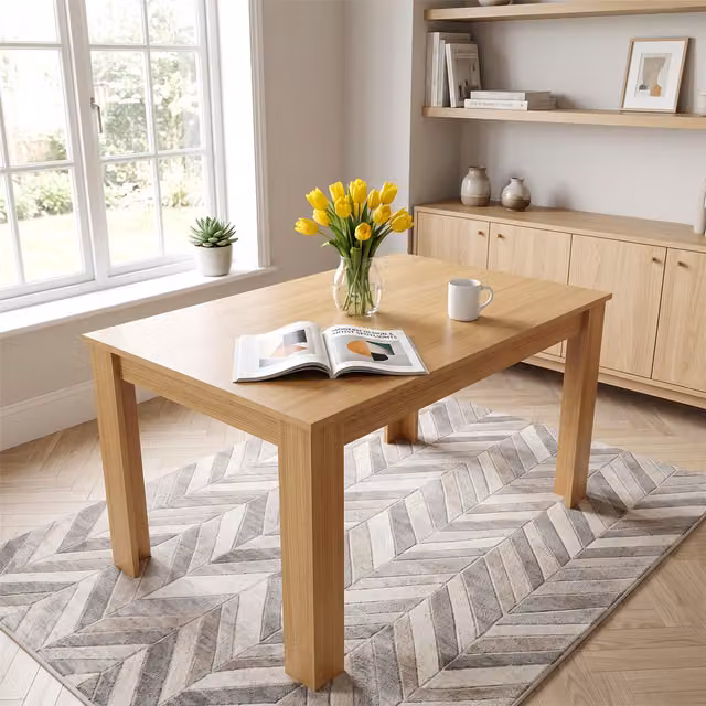 Kosy Koala Brown Oak Effect Rectangular Dining Table