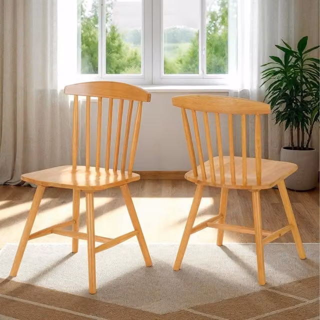 Seconique Scandinavian Oak Dining Chair in White, Grey or Brown