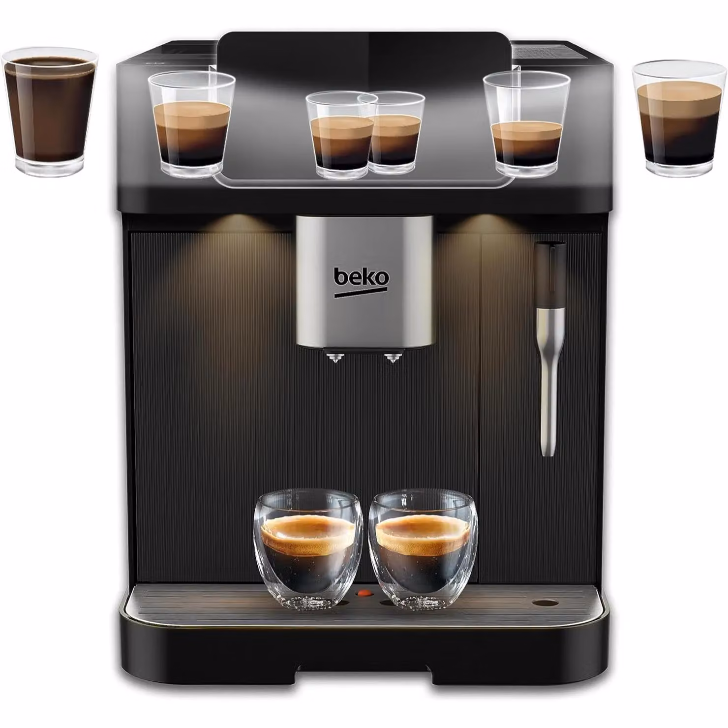 Beko CaffeExperto Automatic Bean to Cup Espresso Machine in Black with Touch Display, Steam Wand and Cup Warmer, W: 40.5 cm, D: 27.5 cm, H: 27.5 cm – 9