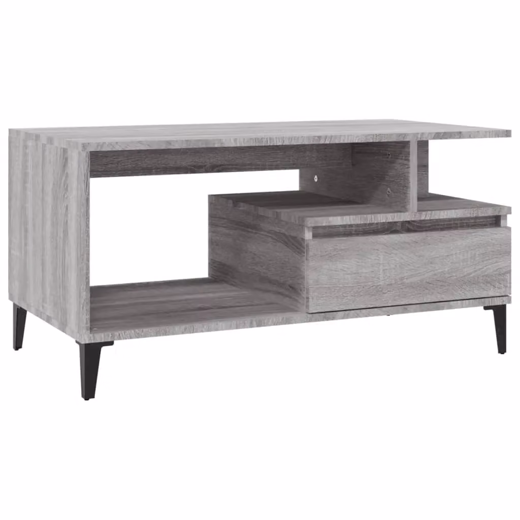 Berkfield Home Grey Sonoma Coffee Table with Lift Mechanism, W: 90 cm, D: 49 cm, H: 45 cm – 2
