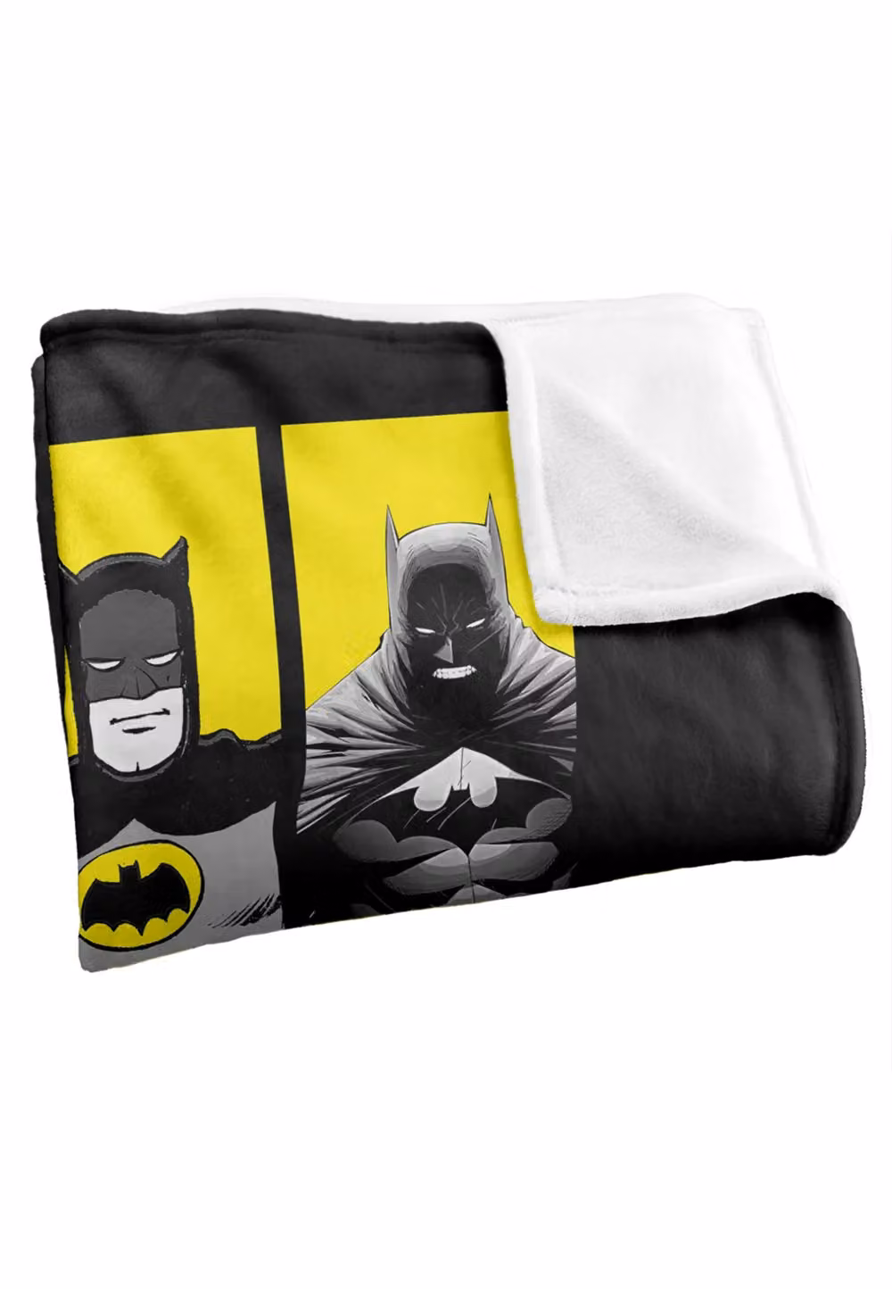 DC Comics Batman 80 Years Batmen Blanket in White, W/D: 152 x 127 cm – 3