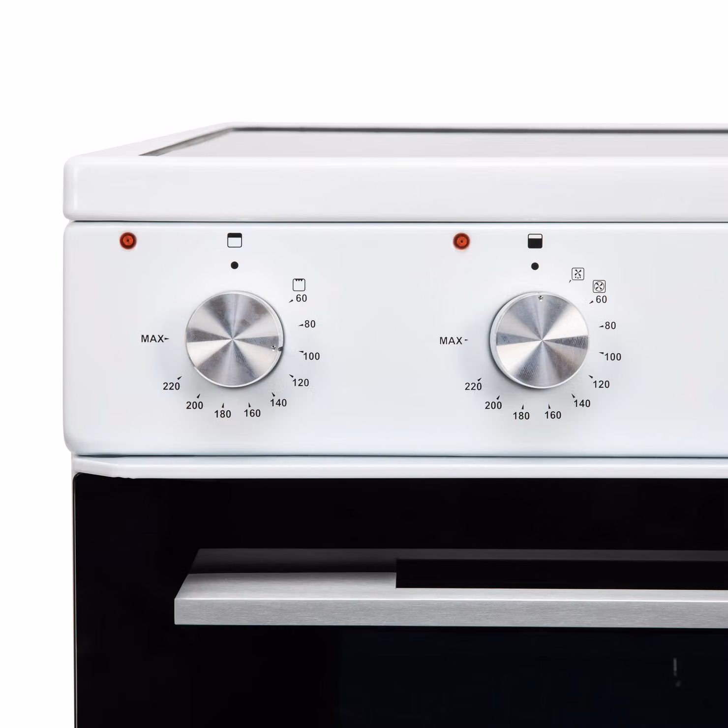 Willow WT60CCW 60cm White Freestanding Electric Twin Cavity Cooker with Ceramic Hob and Grill – 3