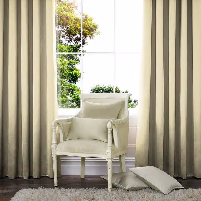 Terrys Made to Measure Cream Blackout Fabric Curtain Panel
