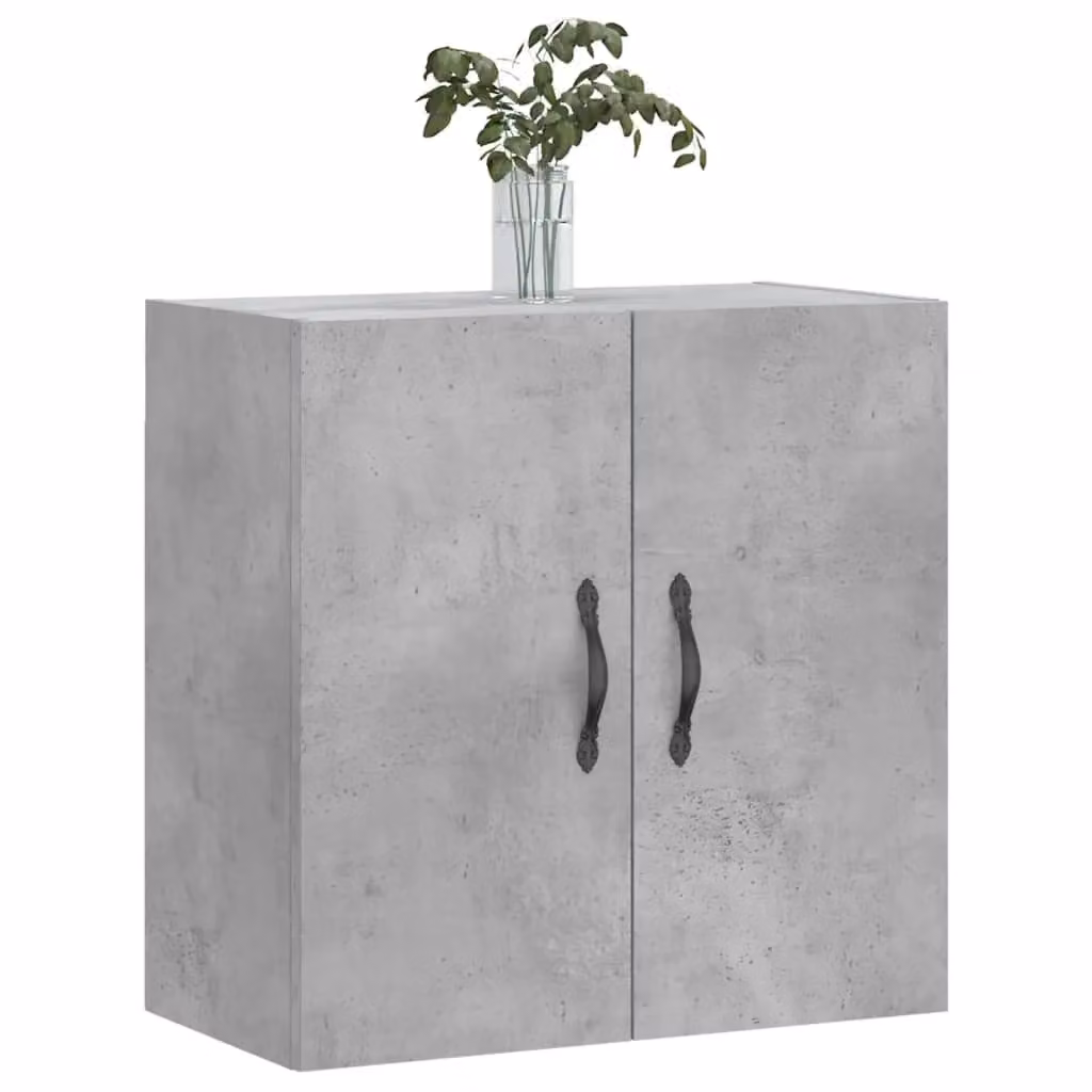 Berkfield Home Wall Mounted Cabinet in Concrete Grey, W/D/H: 60 x 31 x 60 cm – 2