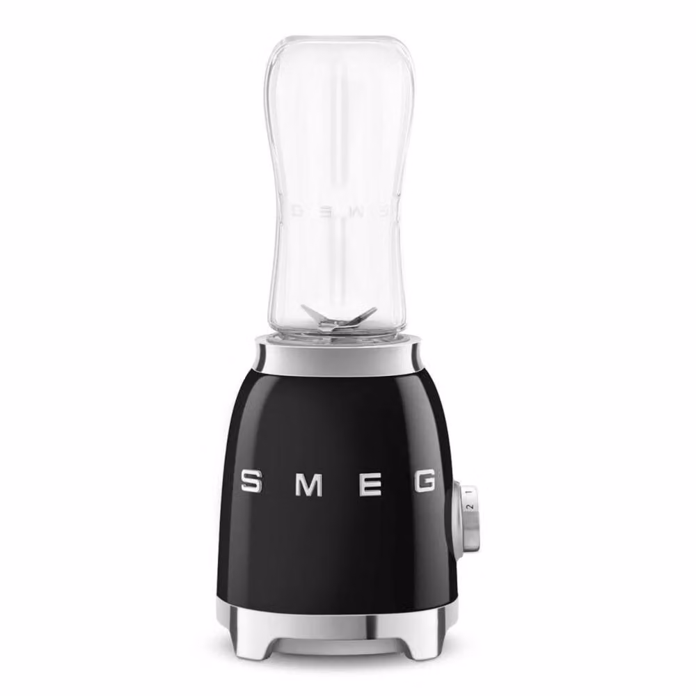 Smeg 50s Style Citrus Press and Mini Blender in Black with Glass Components – 2