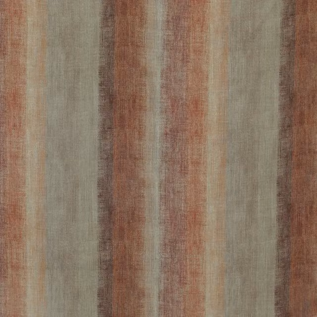 Linda Barker Home Bidar Printed Blackout Fabric in Spice Multicolour