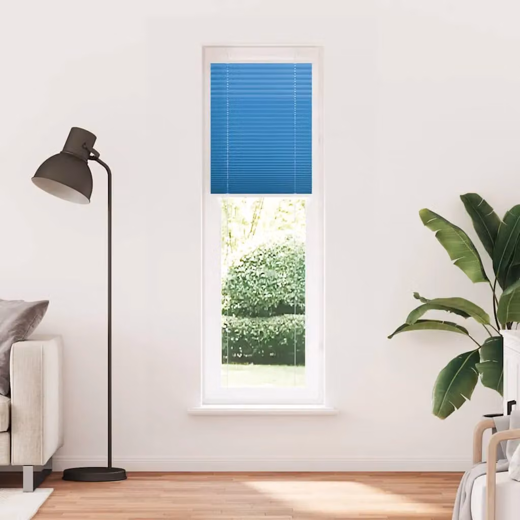 Berkfield Home Single Pleat Corded Blind in Blue, W: 64.4 cm, H: 200 cm, Polyester – 2