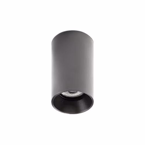 Netlighting Stan Barcelona 43747 Black Aluminium Cylinder Surface Mounted Ceiling Lamp with 1x GU10 LED Bulb – 1