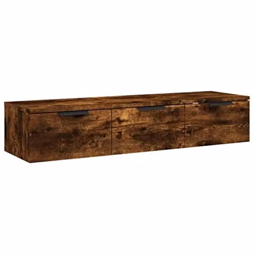 vidaXL Wall Cabinet in Smoked Oak, W/D/H: 102 x 30 x 20 cm – 1