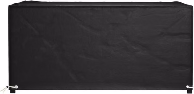 Berkfield Home Durable Rectangular Garden Furniture Cover with 8 Eyelets, Black, W/D/H: 180 x 135 x 80 cm – 1