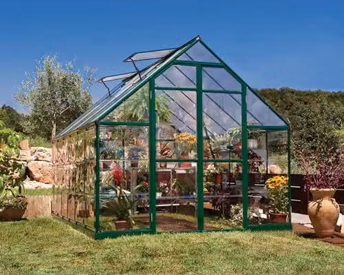 Palram Canopia Balance Greenhouse in Green with Transparent Polycarbonate Panels – 2