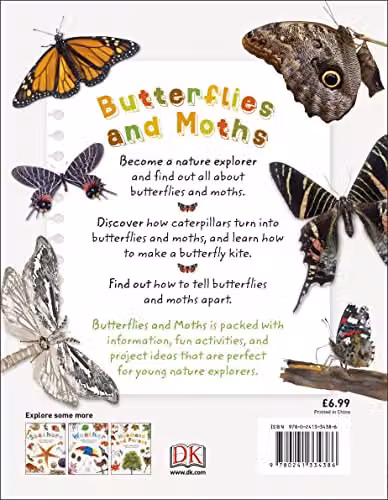 DK Butterflies and Moths: Explore Nature with Fun Facts and Activities Multicolour Paper Book – 2