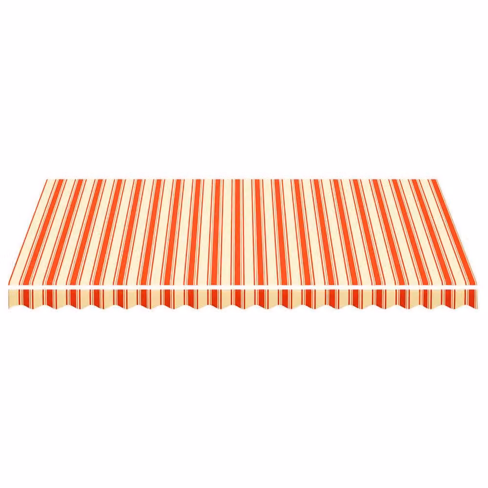 Berkfield Home Replacement Awning Fabric in Yellow and Orange, W 4.5 m x D 3 m