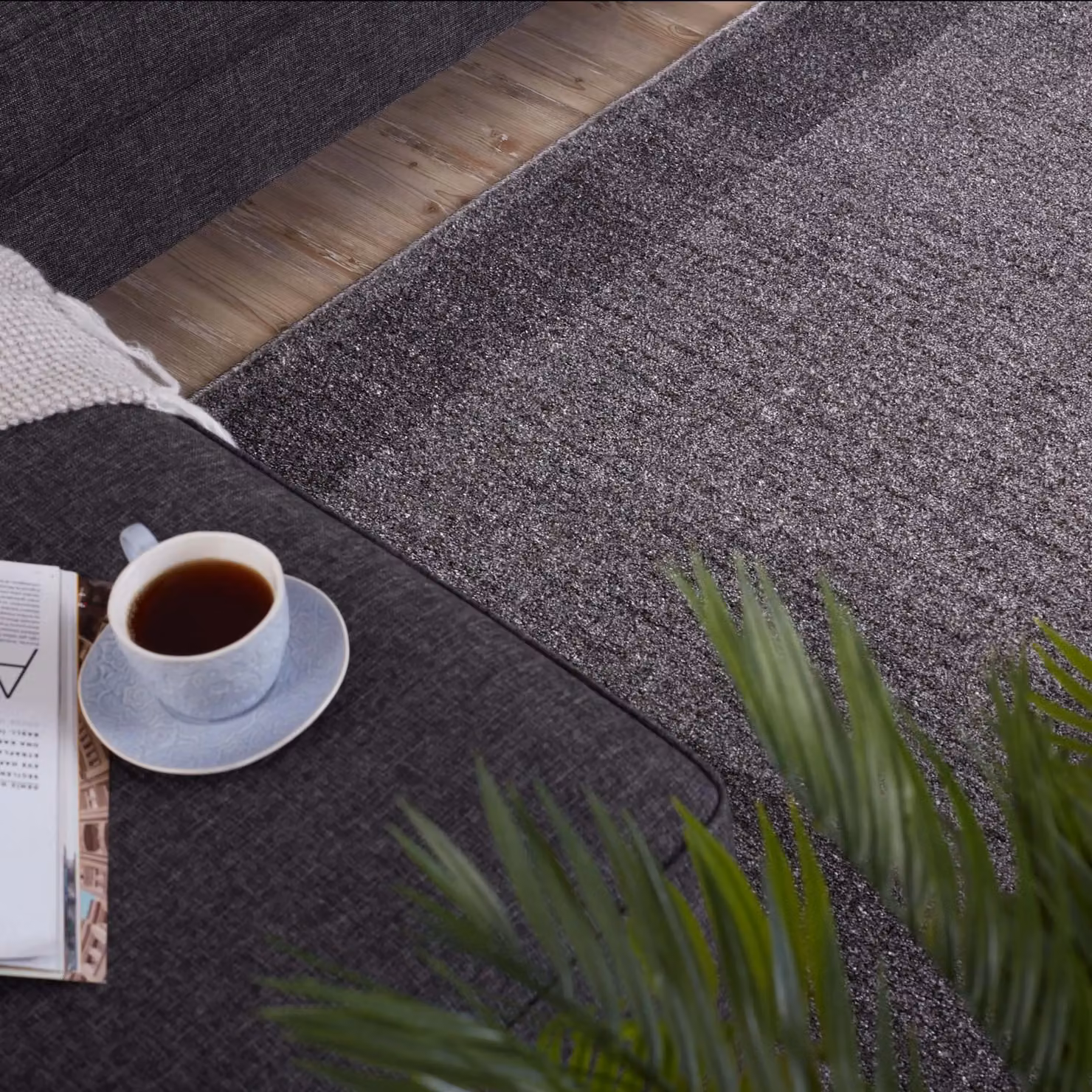 THE RUGS Efes Collection Modern Bordered Area Rug, Grey, W: 60 cm, D: 110 cm – 6