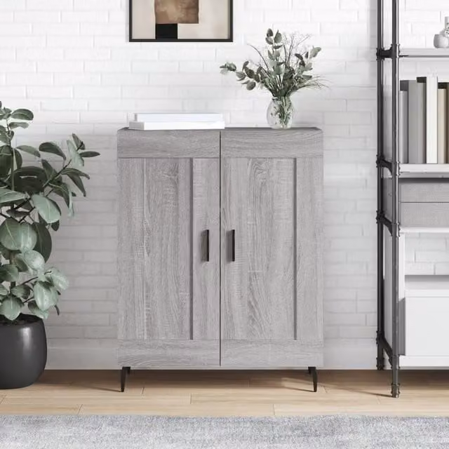 Berkfield Home Grey Sonoma Sideboard in Engineered Wood, W/D/H: 69.5 x 34 x 90 cm – 1