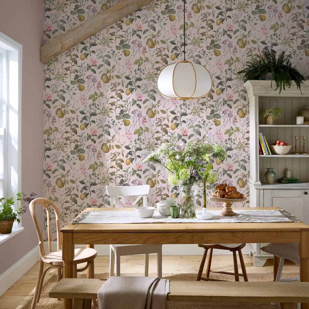 Superfresco Easy Ophelia Pink Botanical Floral Wallpaper, Roll Width: 52 cm – 2
