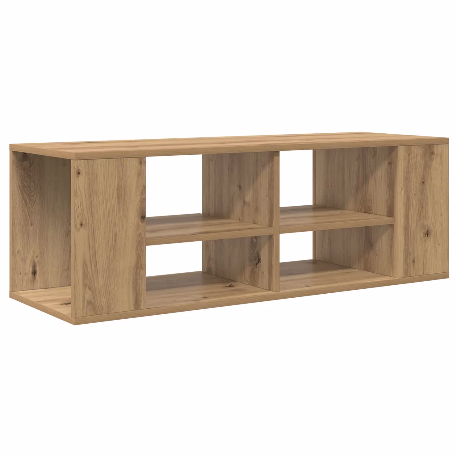 Berkfield Home Artisan Oak TV Cabinet in Brown, W/D/H: 102 x 35 x 35 cm – 2