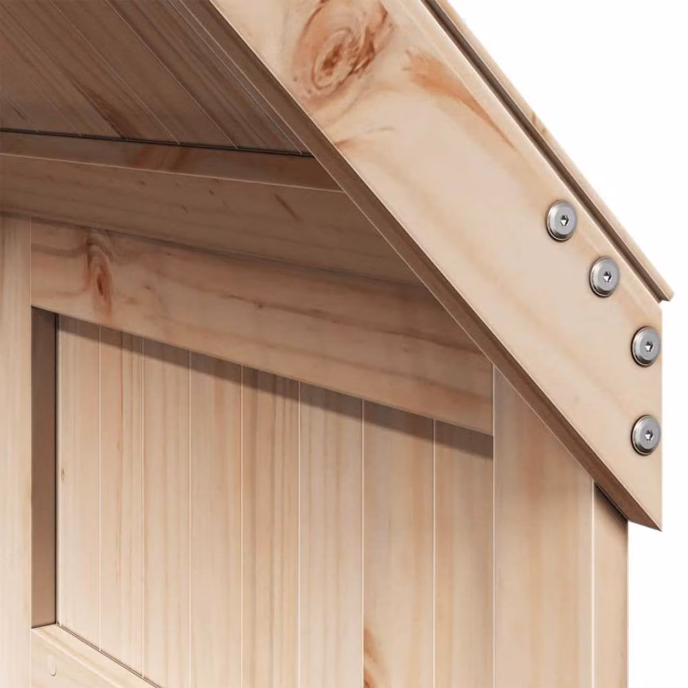 Berkfield Home Solid Wood Pine Bunk Bed in Light Tan Beige, W/D/H: 80 x 200 cm – 2
