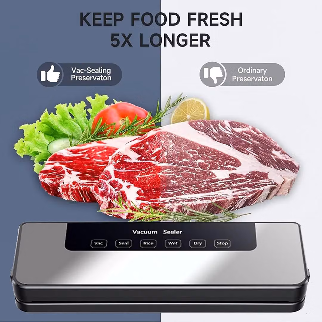 SPETLEK Automatic Electric Food Vacuum Sealer with Digital Display in Black – 3
