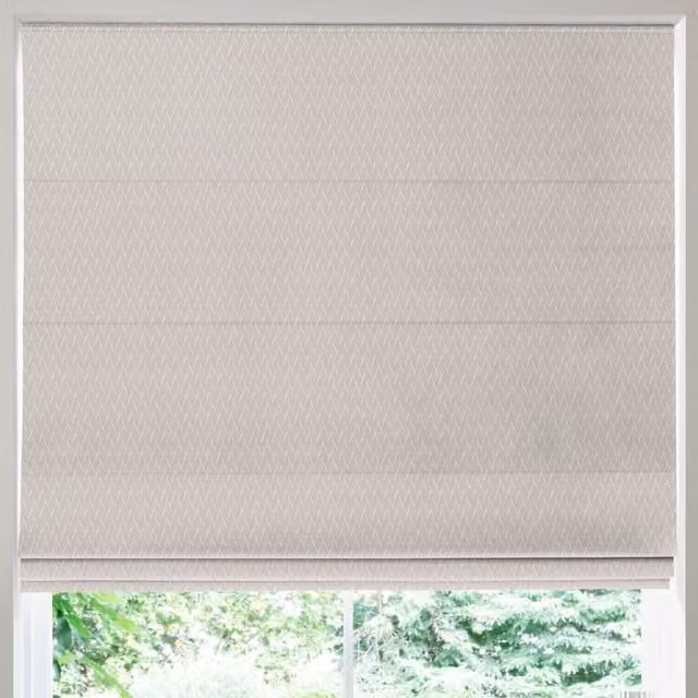 Simply Collection Blackout Roman Blind in Grey Silver Plain Textile