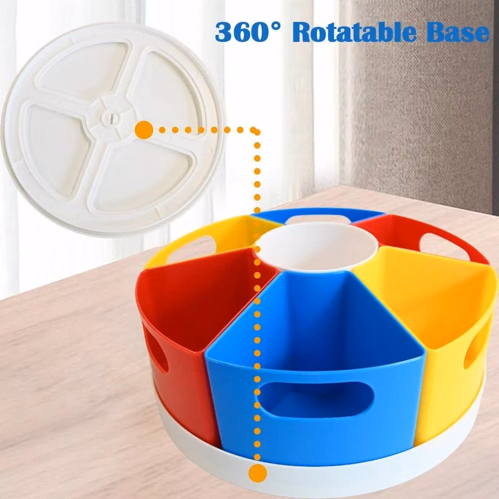 NESTLUNE Multicolour 360 Degree Rotating Plastic Pen Holder – 2
