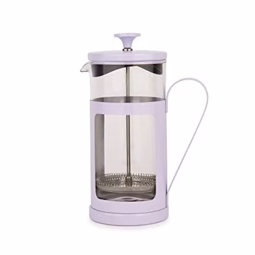 La Cafetiere Monaco Stainless Steel 8 Cup French Press Cafetiere in Lavender