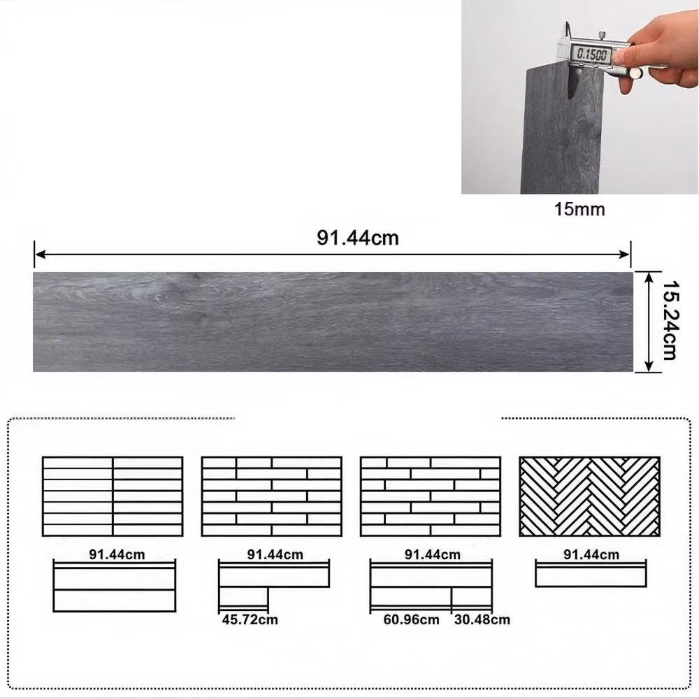 PAWNORA 36-Piece Grey Oak Wood-Look PVC Floor Plank Tiles – 2