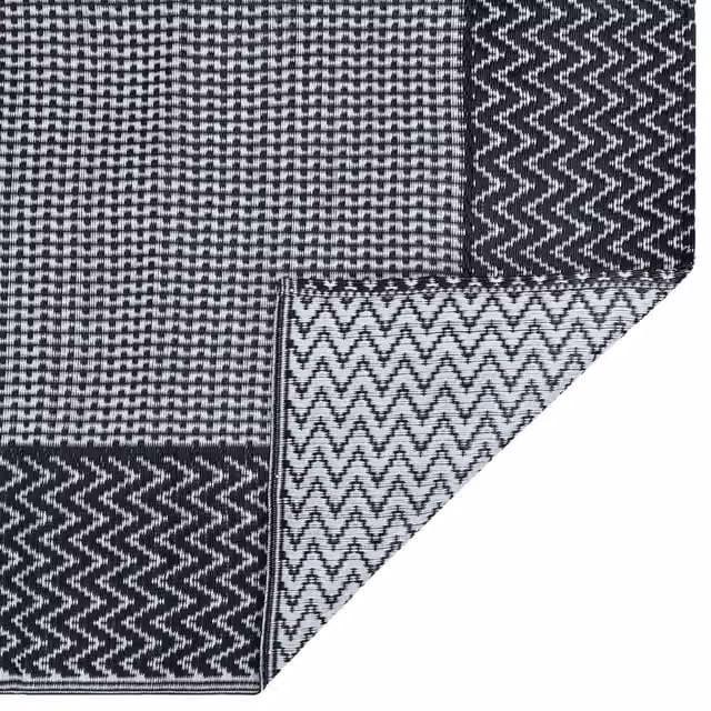 Berkfield Home Grey Herringbone Outdoor Garden Carpet, W: 160 cm, D: 230 cm