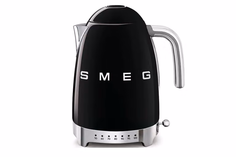 Smeg 50s Style Retro Kettle and Toaster Set in Black