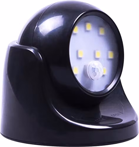 St Helens Home & Garden Modern Black LED Motion Sensor Light – 5