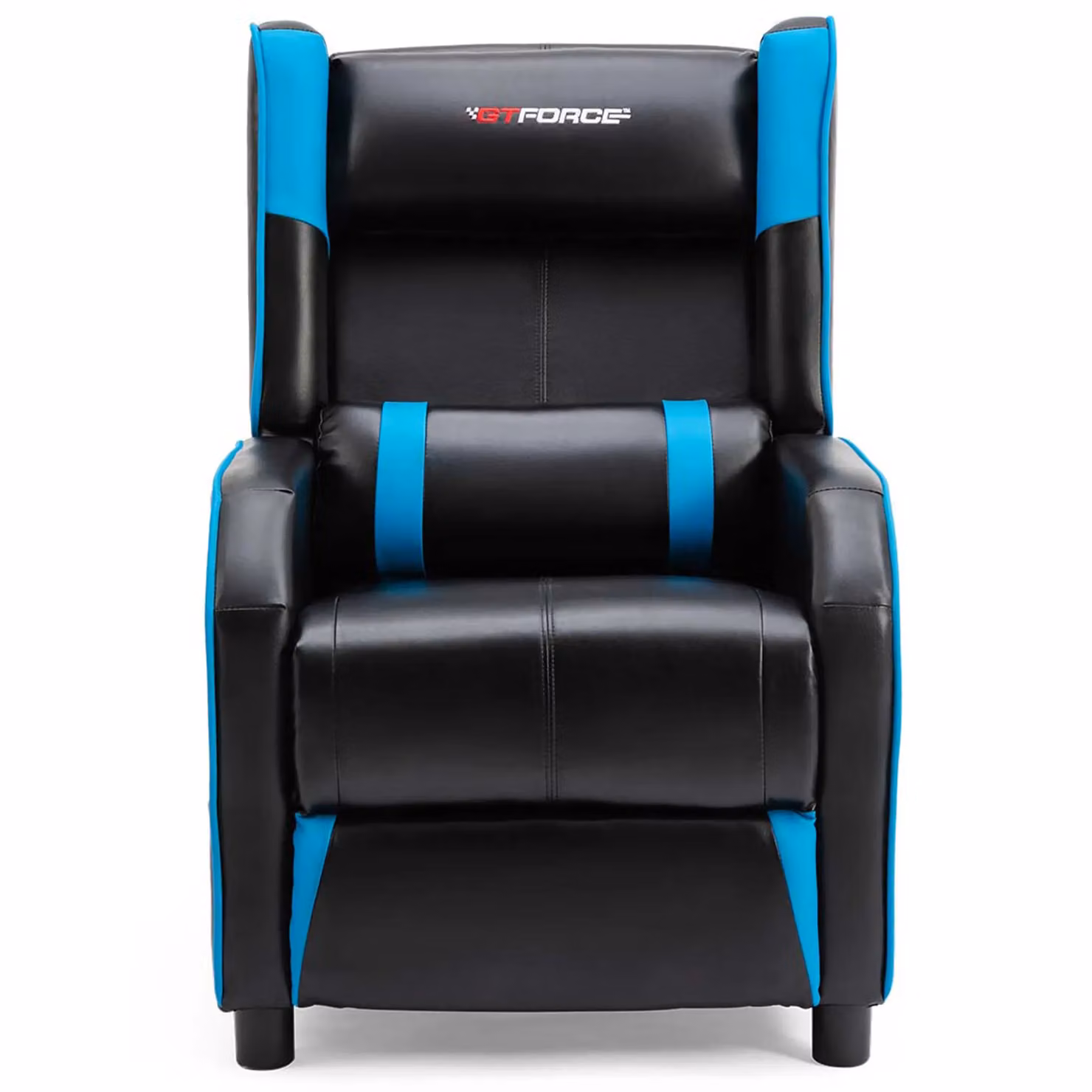 GTForce Ranger X Blue Faux Leather Gaming Recliner Armchair with Headrest – 3