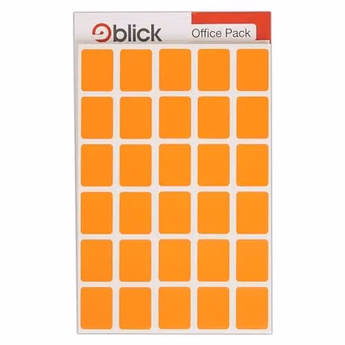 Blick Orange Self Adhesive Rectangular Paper Labels, 19 x 25 mm, 960 Pack