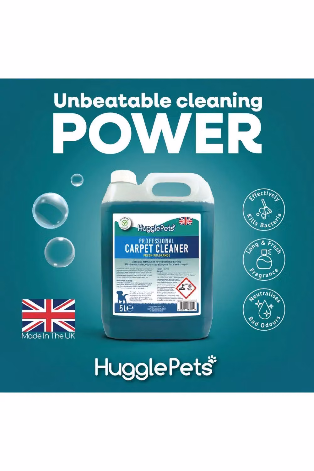 HugglePets Professional Carpet Cleaner in Blue and Green – 3