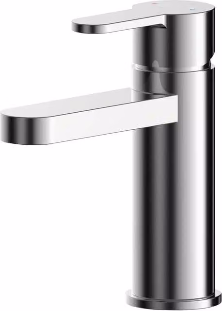 Balterley Pride Round Mono Basin Mixer Tap with Push Button Waste in Chrome Silver – 1