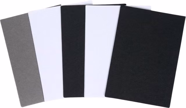 Crafty Club Pack of 20 Multicolour Felt Sheets in Black, White and Grey
