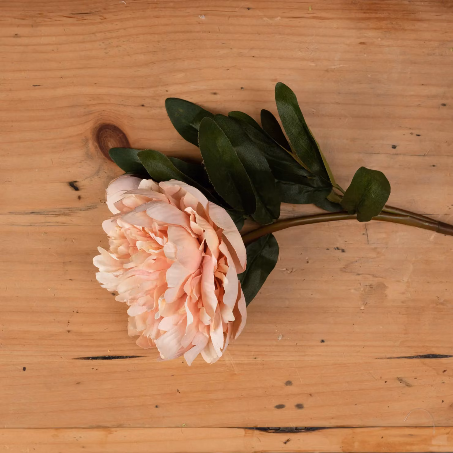 Love Lace Artificial Peach Peony and Rose Floral Arrangement in Orange and Pink – 2