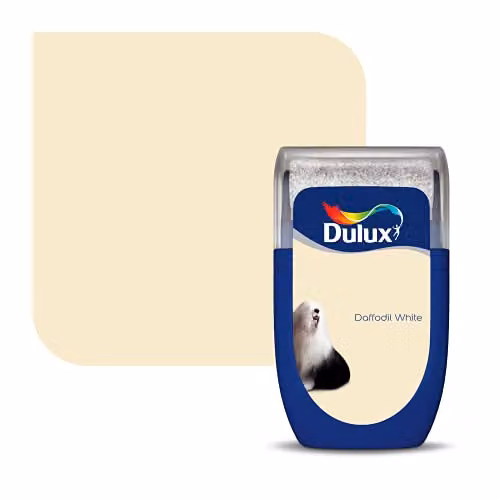 Dulux Walls & Ceilings Tester Paint, White, 30 ml