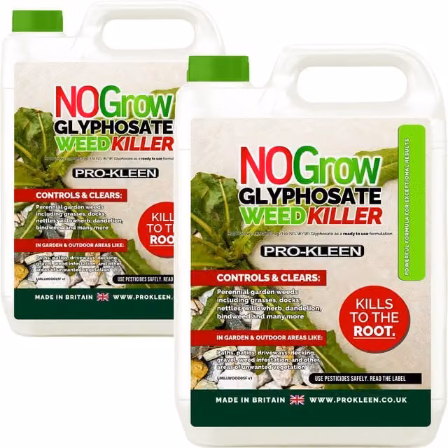 NOGROW Glyphosate Weed Killer with 7.2g Deep Root Killing Formula, 4 Litre