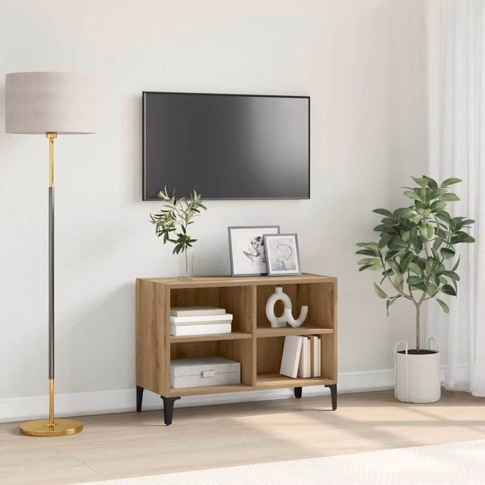 Berkfield Home Artisan Oak TV Stand in Brown – 2