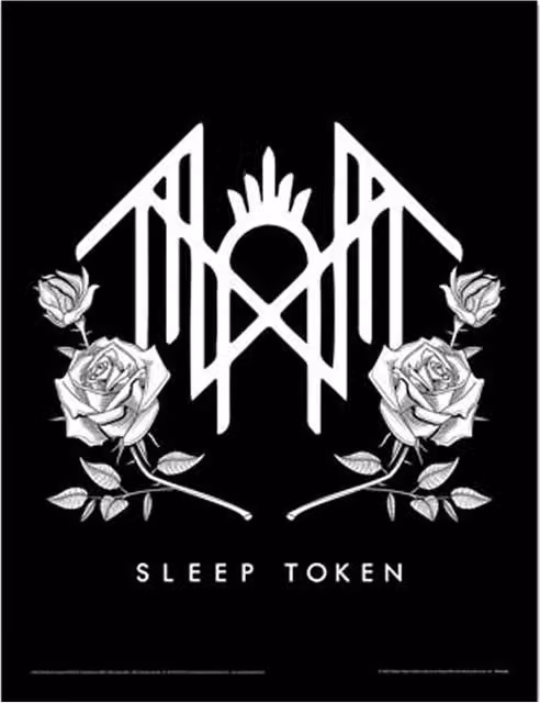 Sleep Token Multicolour and Black Logo Framed Paper Poster