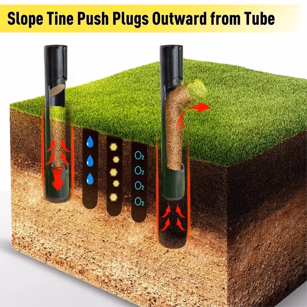 SPETLEK Manual Hollow Tine Lawn Aerator Tool in Black – 2