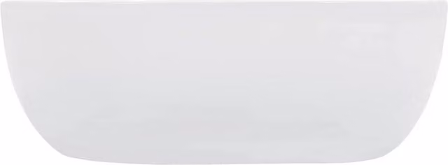 Berkfield Home Charming Square Ceramic Wash Basin, White, W/D/H: 42.5 x 42.5 x 14.5 cm