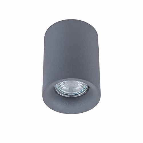 Netlighting Italux Flynn Modern Surface Mounted Grey Cylinder LED Light with Replaceable GU10 Bulb – 1