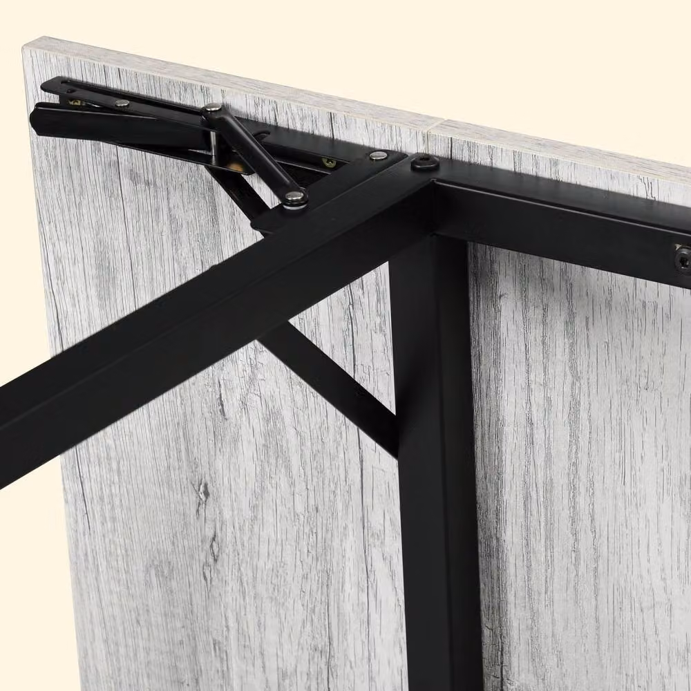 Wyld Haus Maretti Grey Drop Leaf Dining Table for 4 – 4