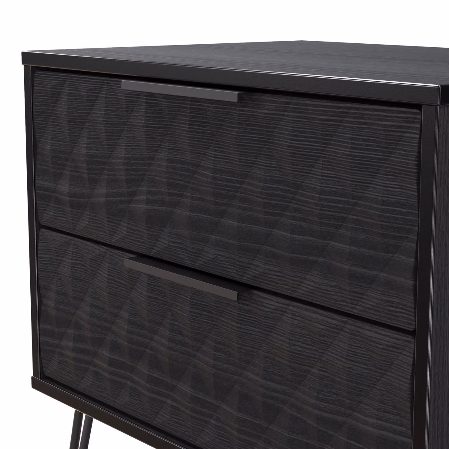 2 U Islay 2 Drawer Side Table in Black – 3