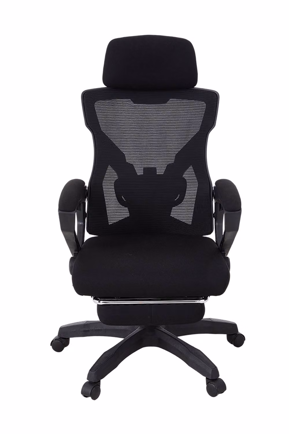 Living and Home Adjustable High Back Mesh Office Task Chair with Footrest, Headrest and Lumbar Support in Black – 4